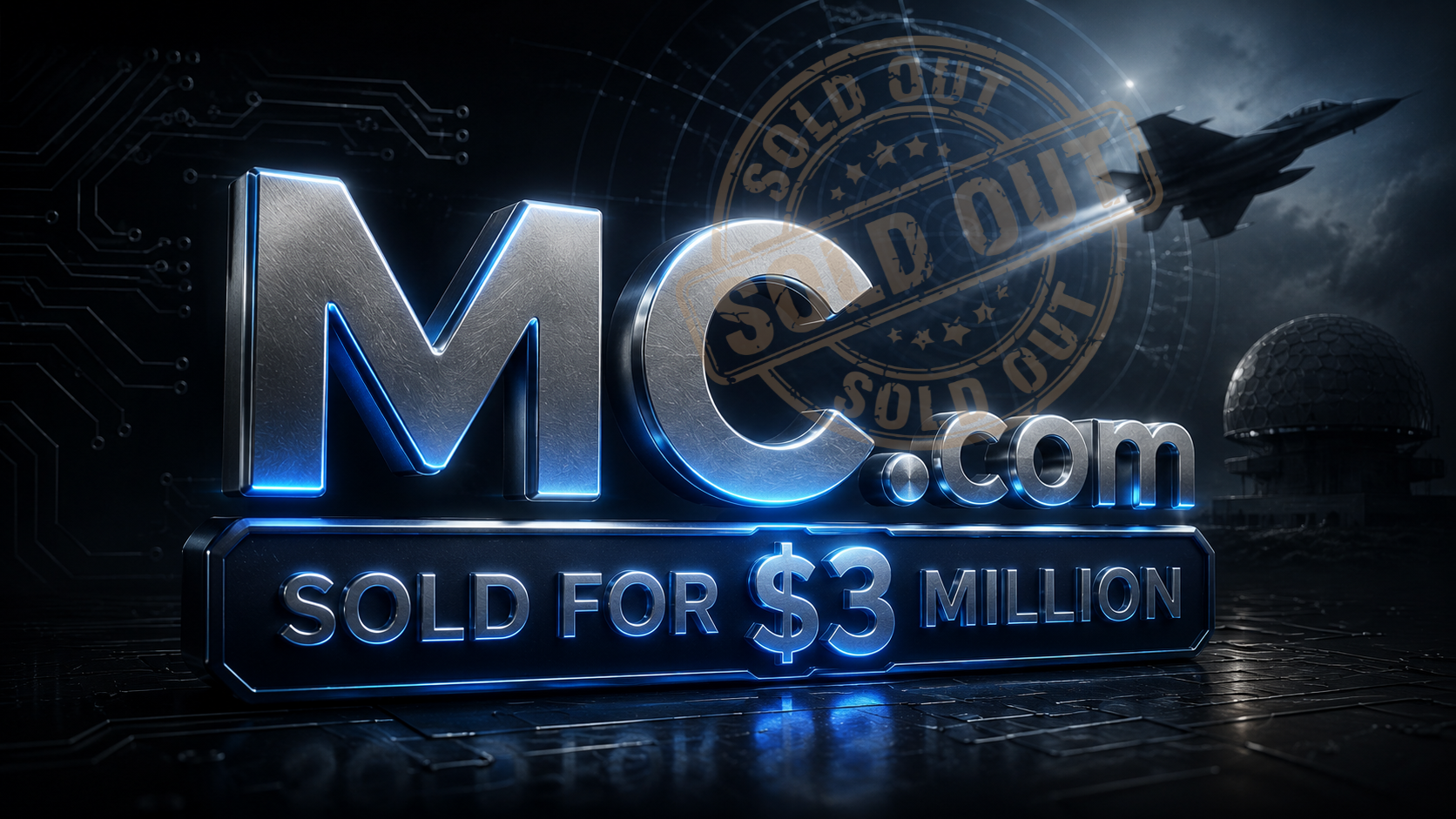 MC.com Sells for $3 Million — Mercury Systems Domain Sale 2025 | DOMAINX™