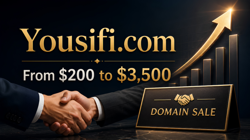From $200 Offer to $3,500 Domain Sale: Yousifi.com Buyer Who Still Paid My Price